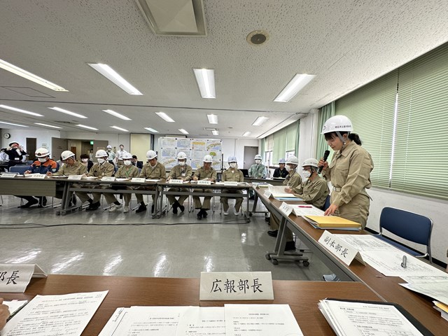 災害対策本部開設・運営訓練