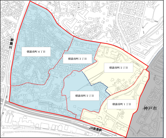 第18次住居表示（町名変更）実施図